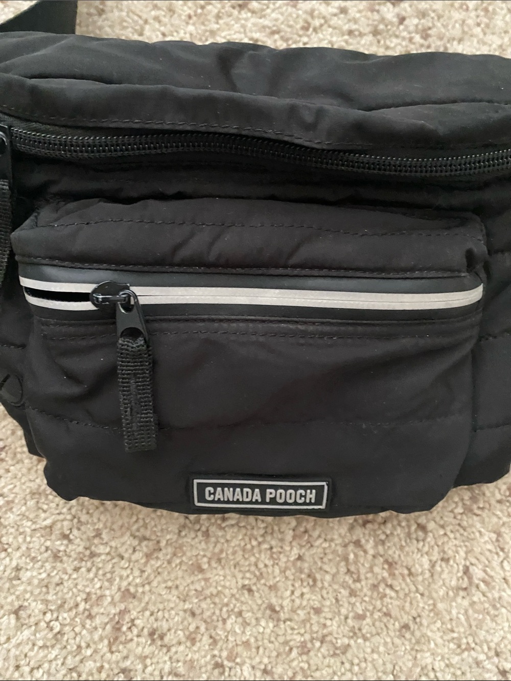 Canada Pooch Black Travel Waist Bag